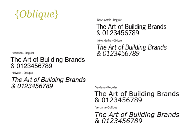 Creative Brand Land, Oblique