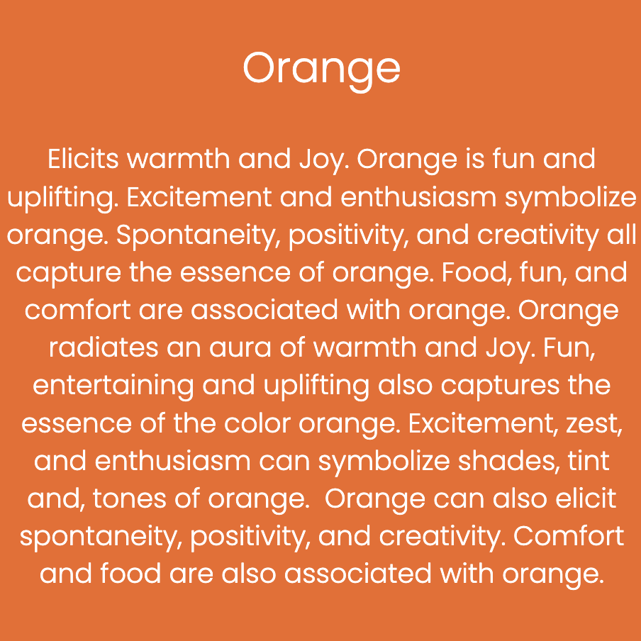 Creative Brand Land, Color Psychology, Orange